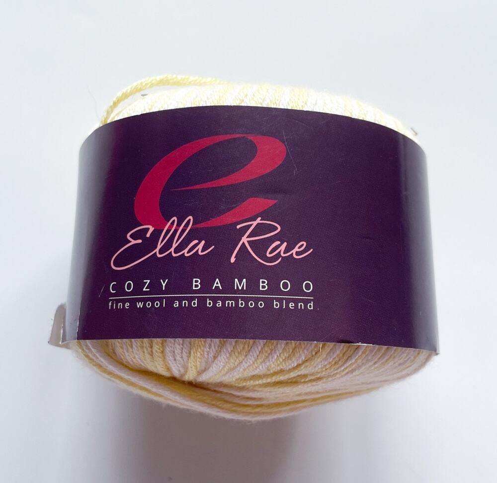NEW Ella Rae Cozy Bamboo Fine Wool and Bamboo Yarn Color 105 Dye Lot 1509A